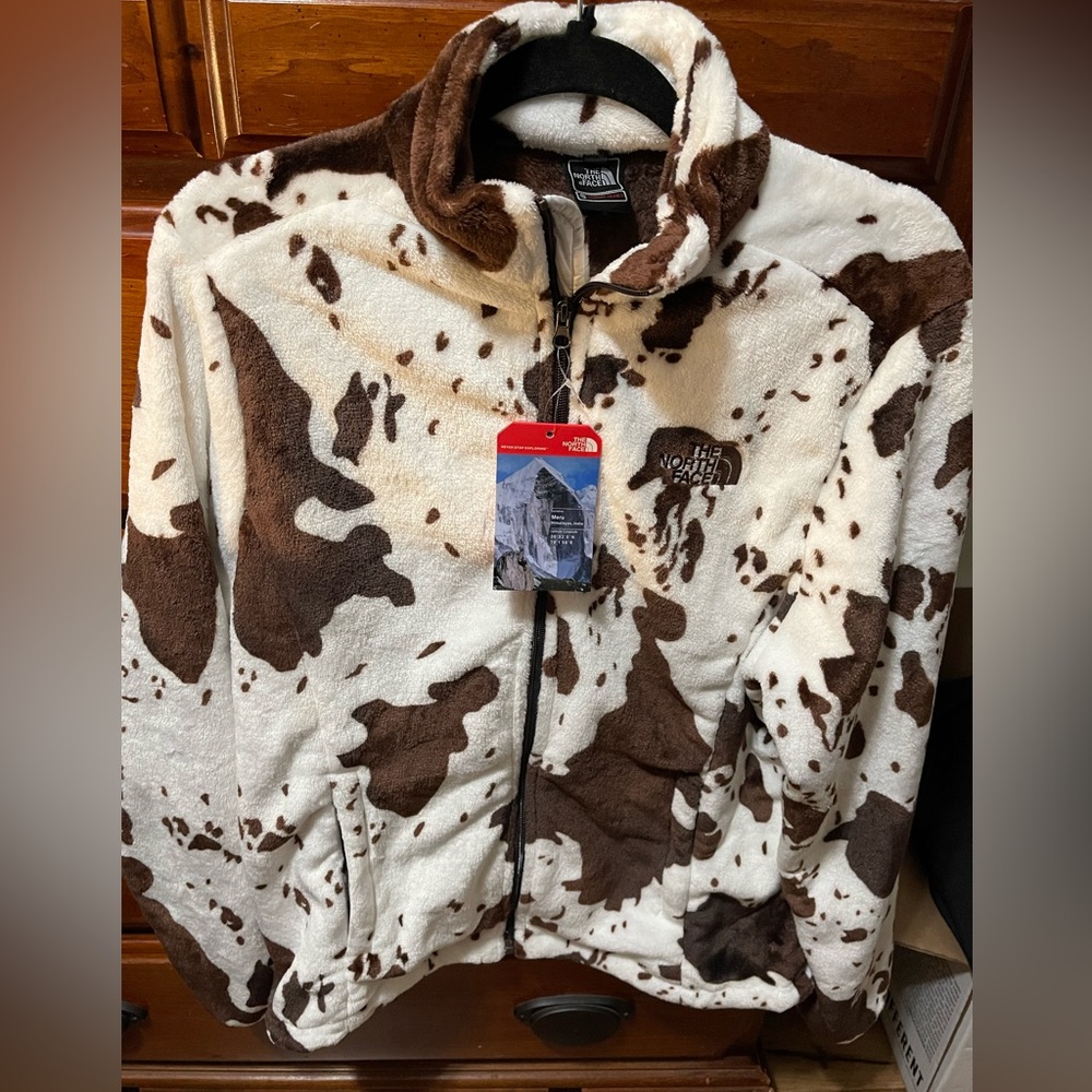 NWT! Womens. The North Face Summit Series Cow Print  Fleece Jacket
